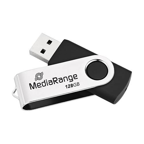 MediaRange - USB Stick 2.0 MR913 128GB Black / Silver