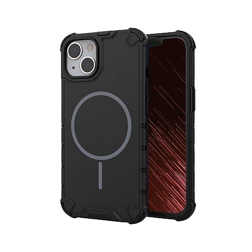 Apple iPhone 15 - Defender Magsafe Black Case