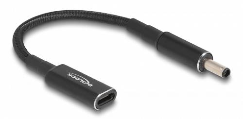 DELOCK καλώδιο τροφοδοσίας 60036, USB-C σε Dell 4.5x3.0mm, 15cm, μαύρο 60036
