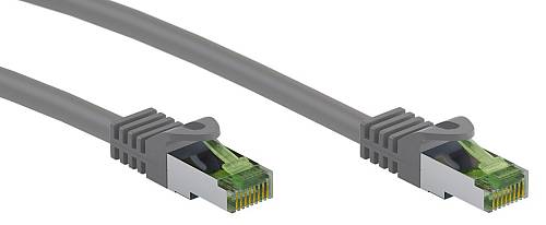 GOOBAY καλώδιο δικτύου 61115, CAT 8.1 S/FTP, copper, GHMT, 1m, γκρι 61115