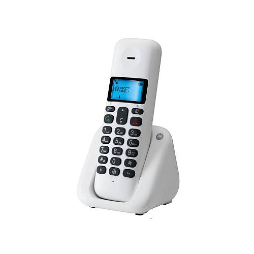 Motorola - Ασύρματο τηλέφωνο dect με φωτιζόμενη οθόνη άσπρο