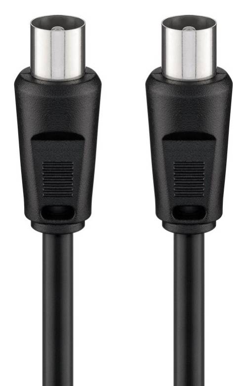 GOOBAY καλώδιο κεραίας αρσενικό 68146, <70dB, CCS, 1.5m, μαύρο 68146