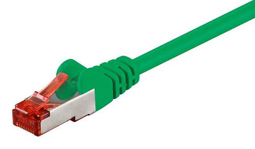 GOOBAY καλώδιο δικτύου 68288, CAT 6 S/FTP, copper, 250MHz, 0.50m, πράσινο 68288