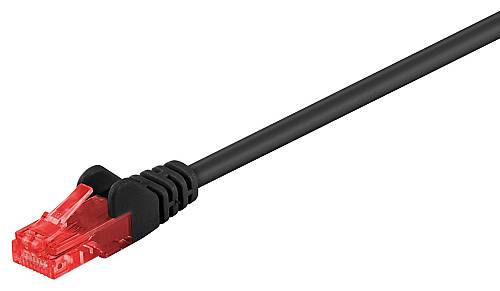 GOOBAY καλώδιο δικτύου 68680, CAT 6 U/UTP, CCA, 2m, μαύρο 68680
