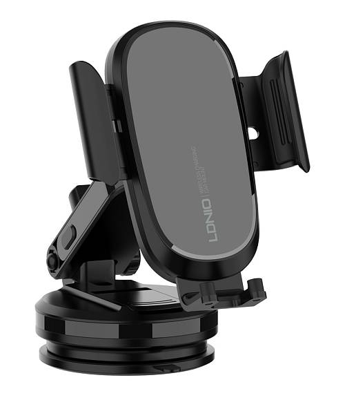 LDNIO ασύρματος φορτιστής & βάση αυτοκινήτου MW21-1, 15W, μαύρος 6933138600177