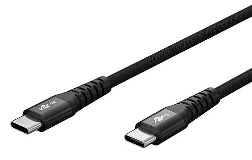 GOOBAY καλώδιο USB-C 73955, 60W, 480Mbps, 3m, μαύρο 73955