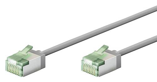 GOOBAY καλώδιο δικτύου 74348, CAT 8.1 U/FTP, ultra slim, copper, 40Gbps, 3m, γκρι 74348