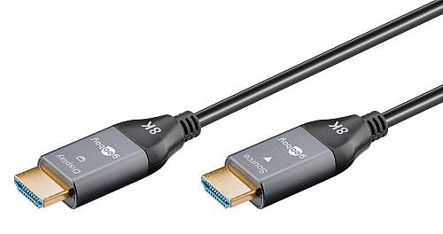 GOOBAY καλώδιο HDMI 2.1 76274 με Ethernet, 8K/60Hz, 48 Gbps, 10m, μαύρο 76274