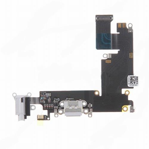 APPLE iPhone 6 Plus - Charging Flex Cable Connector + Audio jack Light Grey