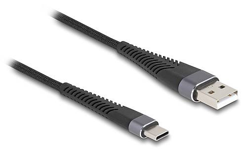 DELOCK καλώδιο USB σε USB-C 81123, 60W, 480Mbps, 3m, μαύρο 81123