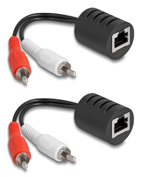 DELOCK audio extender 87857 RCA σε RCA, μέσω καλωδίου RJ45, έως 50m 87857