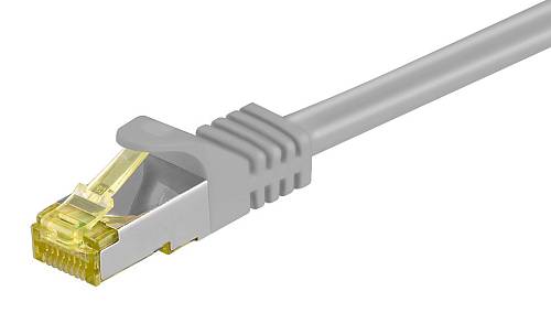 GOOBAY καλώδιο δικτύου 91585, CAT 7 S/FTP, copper, 500MHz, 1m, γκρι 91585
