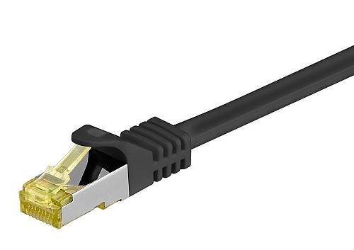 GOOBAY καλώδιο δικτύου 91608, CAT 7 S/FTP, 500MHz, CU, 2m, μαύρο 91608