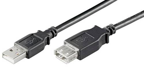 GOOBAY καλώδιο προέκτασης USB 93599, αρσενικό σε θηλυκό, 1.8m, μαύρο 93599