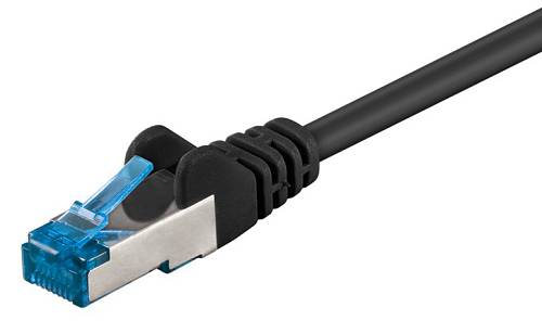 GOOBAY καλώδιο δικτύου 93685, CAT 6A S/FTP, 500MHz, Copper, 1m, μαύρο 93685