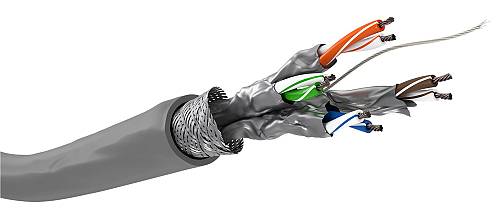 GOOBAY καλώδιο δικτύου 93954, CAT 6 S/FTP (PiMF), CCA, 100m, γκρι 93954