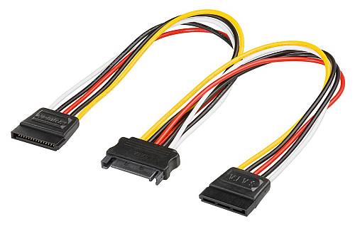 GOOBAY καλώδιο SATA αρσενικό σε 2x SATA θηλυκό 95114, 0.2m 95114