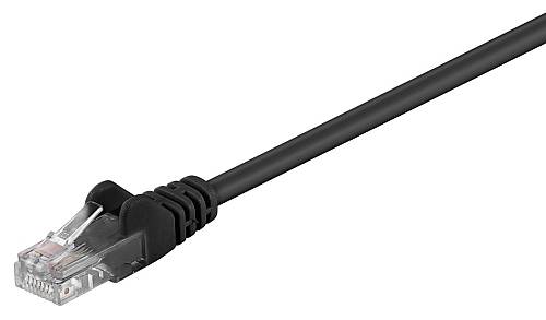 GOOBAY καλώδιο δικτύου 95562, CAT 5e U/UTP, CCA, PVC, 1.5m, μαύρο 95562