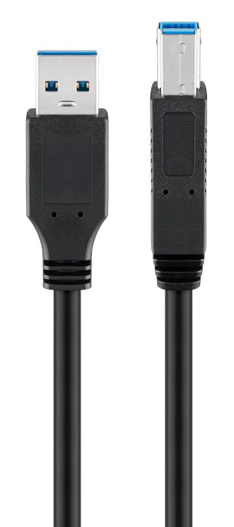 GOOBAY καλώδιο USB 3.0 σε USB Type B 95721, 0.25m, 5Gbps, μαύρο 95721