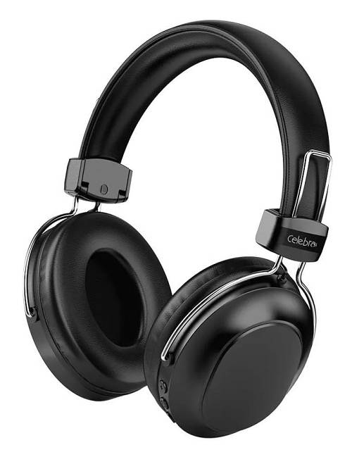 CELEBRAT headphones A36, ασύρματα & ενσύρματα, micro SD, 40mm, 250mAh, μαύρα A36-BK
