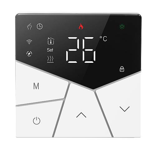 Smart θερμοστάτης αερίου BHT-15GCLW, WiFi, χωνευτός, μαύρος BHT-15GCLW-BK