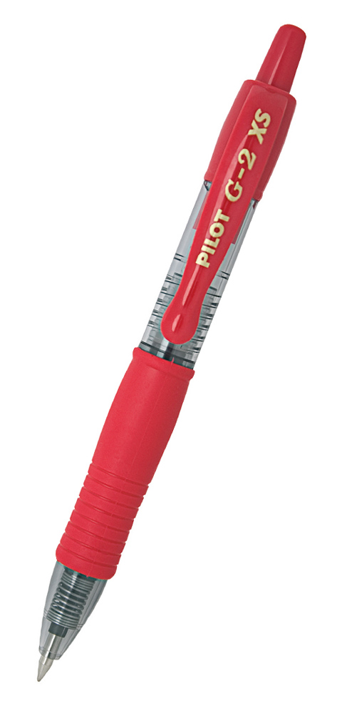 PILOT στυλό διαρκείας gel G-2 XS, 0.7mm, 11cm, κόκκινο BL-G2-7-XS-R