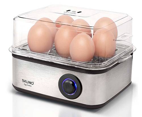 BRUNO βραστήρας αυγών 8 θέσεων BRN-0156, 500W, ανοξείδωτος BRN-0156