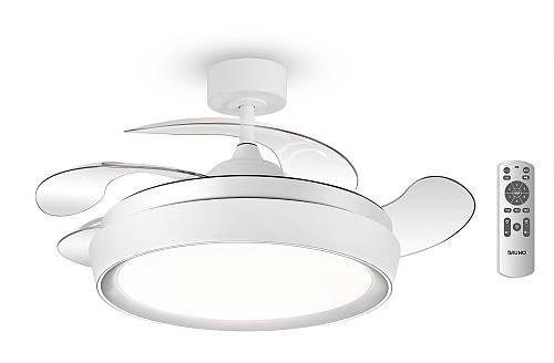 BRUNO ανεμιστήρας οροφής με LED φως BRN-0227, AC 82W, 42", Φ107x47εκ, λευκός BRN-0227