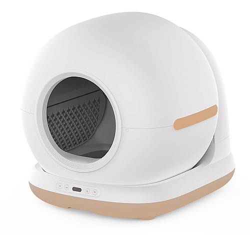 BRUNO smart αυτοκαθαριζόμενη τουαλέτα γάτας BRN-0235, 58.2x51.3x53cm, λευκή BRN-0235