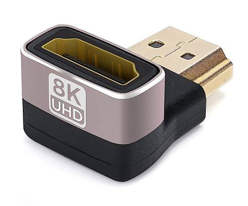 POWERTECH αντάπτορας HDMI 2.1 CAB-H158, 8K/60Hz, γωνιακός, μαύρος CAB-H158