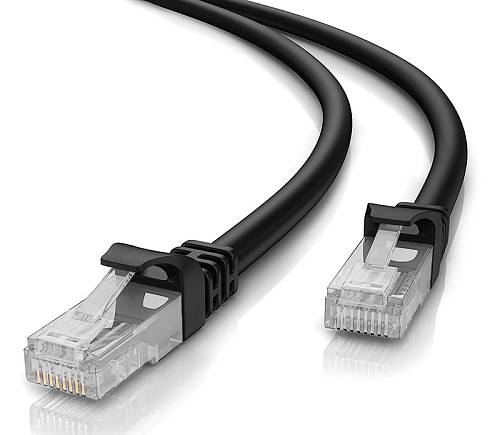 POWERTECH καλώδιο δικτύου CAB-N197, Cat 5e U/UTP, CCA 26AWG, 1m, μαύρο CAB-N197