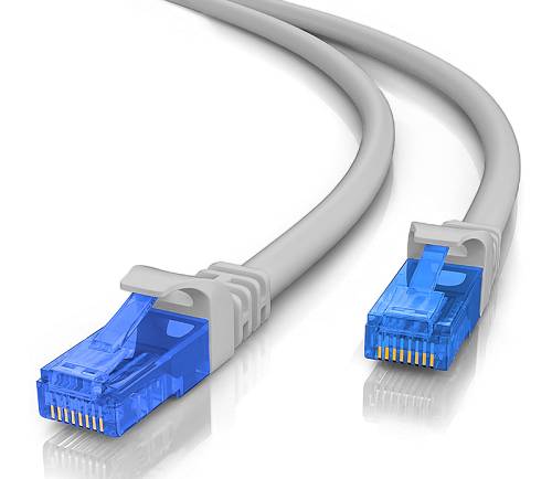POWERTECH καλώδιο δικτύου CAB-N282 Cat 6 U/UTP, copper 24AWG, 0.5m, γκρι CAB-N282