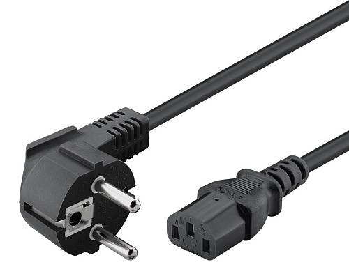 POWERTECH Καλώδιο τροφοδοσίας CAB-P020, 3x 0.75mm², CCS, 1.5m, μαύρο CAB-P020