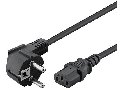 POWERTECH καλώδιο τροφοδοσίας CAB-P031, 3x 1mm², copper, 3m, μαύρο CAB-P031