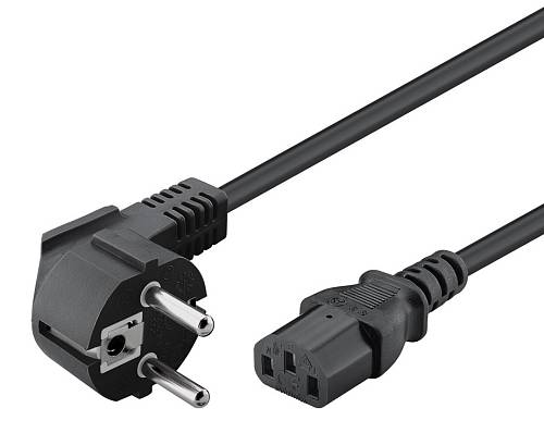 POWERTECH καλώδιο τροφοδοσίας CAB-P032, 3x 1mm², copper, 5m, μαύρο CAB-P032