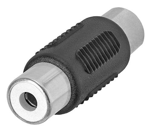 POWERTECH αντάπτορας RCA θηλυκό σε θηλυκό CAB-R021, μαύρος CAB-R021