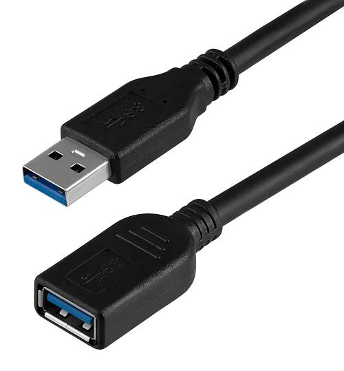 POWERTECH καλώδιο προέκτασης USB CAB-U123, 5Gbps, 1.5m, μαύρο CAB-U123