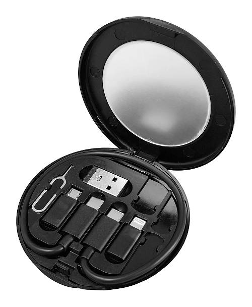 POWERTECH all in one κιτ φόρτισης με καλώδιο & αντάπτορες CAB-U161, 60W, 30cm, μαύρο CAB-U161