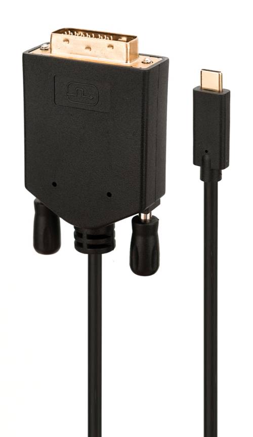 POWERTECH καλώδιο USB-C σε DVI CAB-UC050, 1080p/60Hz, 2m, μαύρο CAB-UC050
