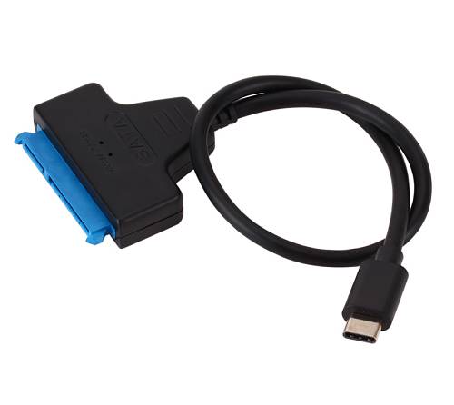 POWERTECH καλώδιο σύνδεσης HDD/SSD CAB-UC060, USB-C σε SATA 6Gbps, μαύρο CAB-UC060