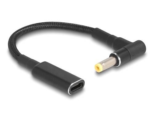 POWERTECH καλώδιο τροφοδοσίας CAB-UC073, USB-C σε HP 4.8x1.7mm, μαύρο CAB-UC073