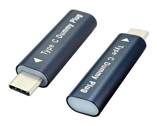 POWERTECH USB-C display emulator plug CAB-UC094, 4K/60Hz, γκρι CAB-UC094