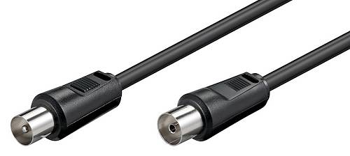 POWERTECH καλώδιο κεραίας RF αρσενικό - RF θηλυκό CAB-V004, μαύρο, 1.5m CAB-V004