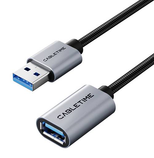 CABLETIME καλώδιο προέκτασης USB CT-AMAF1, 5Gbps, 3m, μαύρο CT-AMAF1-AG3