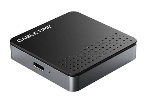 CABLETIME θήκη για M.2 NVME SSD CT-SSD04-AG, μαγνητική, 10Gbps, γκρι CT-SSD04-AG