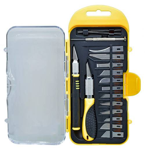 DELI σετ κοπίδια ακριβείας DL-DP1 με θήκη, 16τμχ DL-DP1