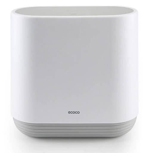 ECOCO κάδος απορριμμάτων E1906, εύκολο άνοιγμα, 10lt, λευκός E1906