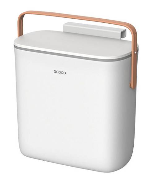 ECOCO κάδος απορριμμάτων E2236, 10lt, λευκός E2236