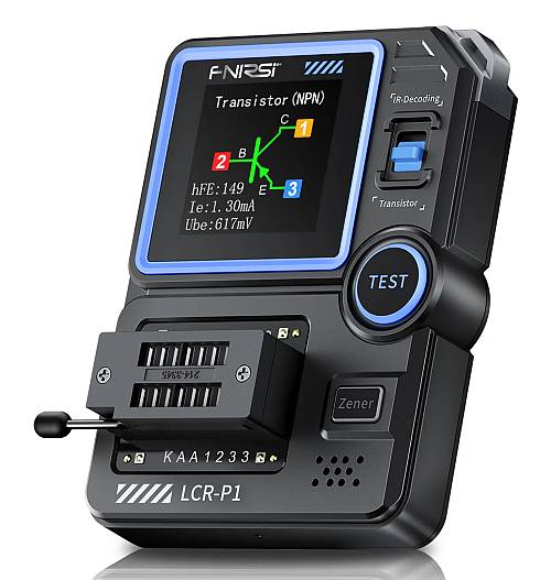 FNIRSI transistor tester LCR-P1, επαναφορτιζόμενο FNR-LCR-P1