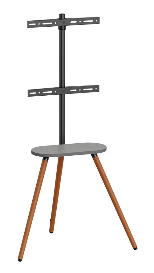 BRATECK βάση τηλεόρασης δαπέδου FS28-44F-04, 43-65", έως 35kg, με ράφι FS28-44F-04